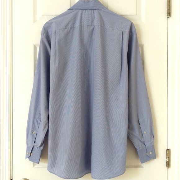 Tommy Bahama Classic Striped Cotton Long Sleeve Button Down Shirt White Blue L - Picture 14 of 15